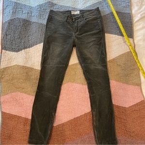 Free people velvet gray motorcycle jeans - 27